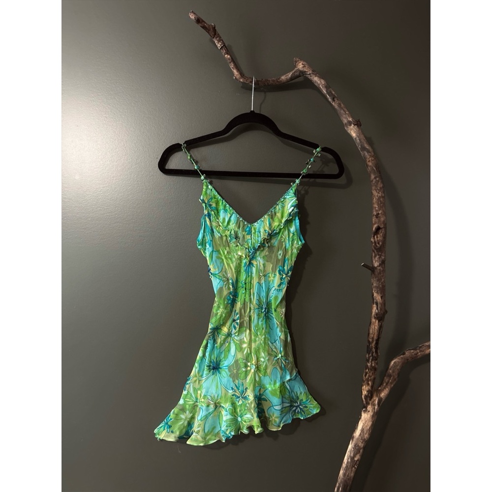 Y2K 100% Silk Asymmetrical Sequin Top
